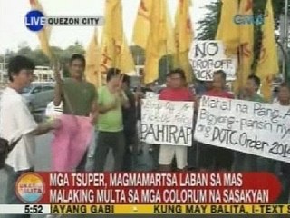 UB: Mga tsuper, magmamartsa vs. mas malaking multa sa mga colorum na sasakyan