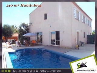 Maison A vendre Magalas 210m2 - 340 000 Euros