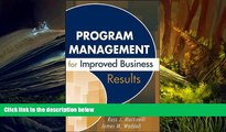 Download Program Management for Improved Business Results Pre Order