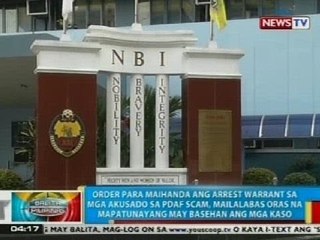 BP: Order para maihanda ang arrest warrant para sa mga akusado sa PDAF scam, pinag-aaralan pa