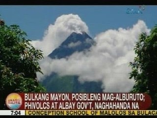 UB: Bulkang Mayon, posibleng mag-alburuto