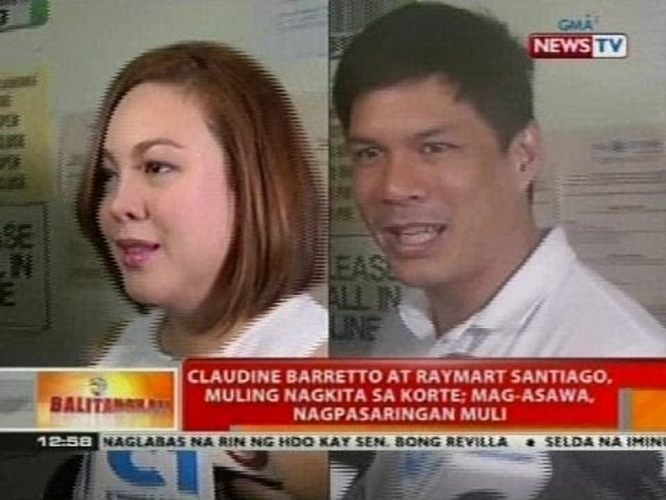 Claudine Barretto at Raymart Santiago, muling nagkita sa korte; mag-asawa, nagpasaringan muli