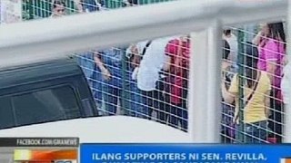 NTG: Ilang supporters ni Sen. Revilla, dumating sa Sandiganbayan
