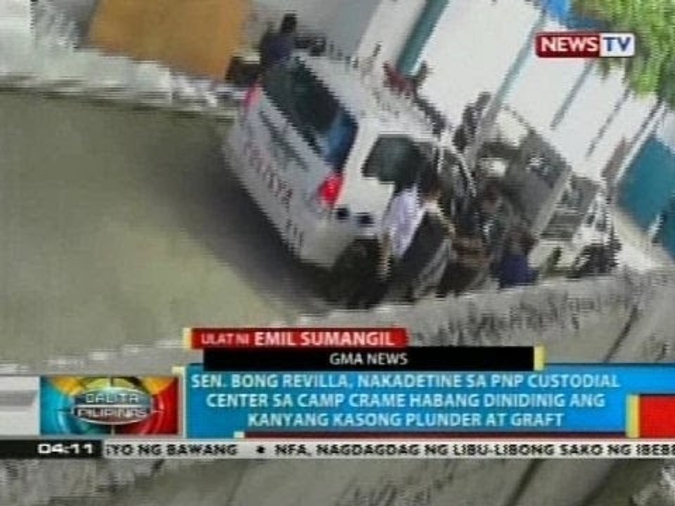 BP: Sen. Bong Revilla, idedetine sa PNP custodial center sa Camp Crame