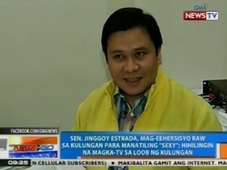 NTG: Jinggoy, mag-eehersisyo raw sa kulungan para manatiling 'sexy'