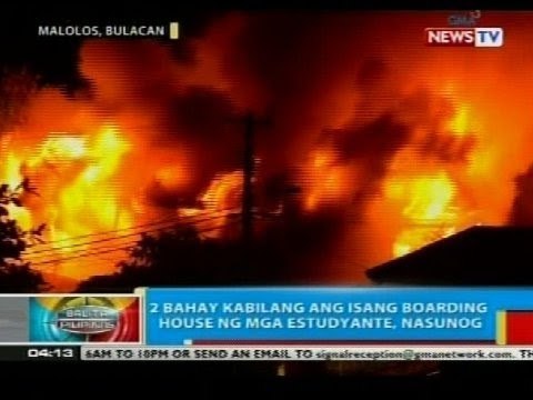 2 bahay kabilang ang isang boarding house ng mga estudyante sa Malolos, Bulacan, nasunog