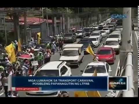 SAKSI: Mga commuter, naperwisyo ng transport caravan ng iba't ibang grupo