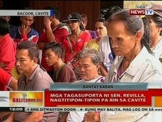 BT: Mga tagasuporta ni Sen. Revilla, nagtitipon-tipon pa rin sa Cavite