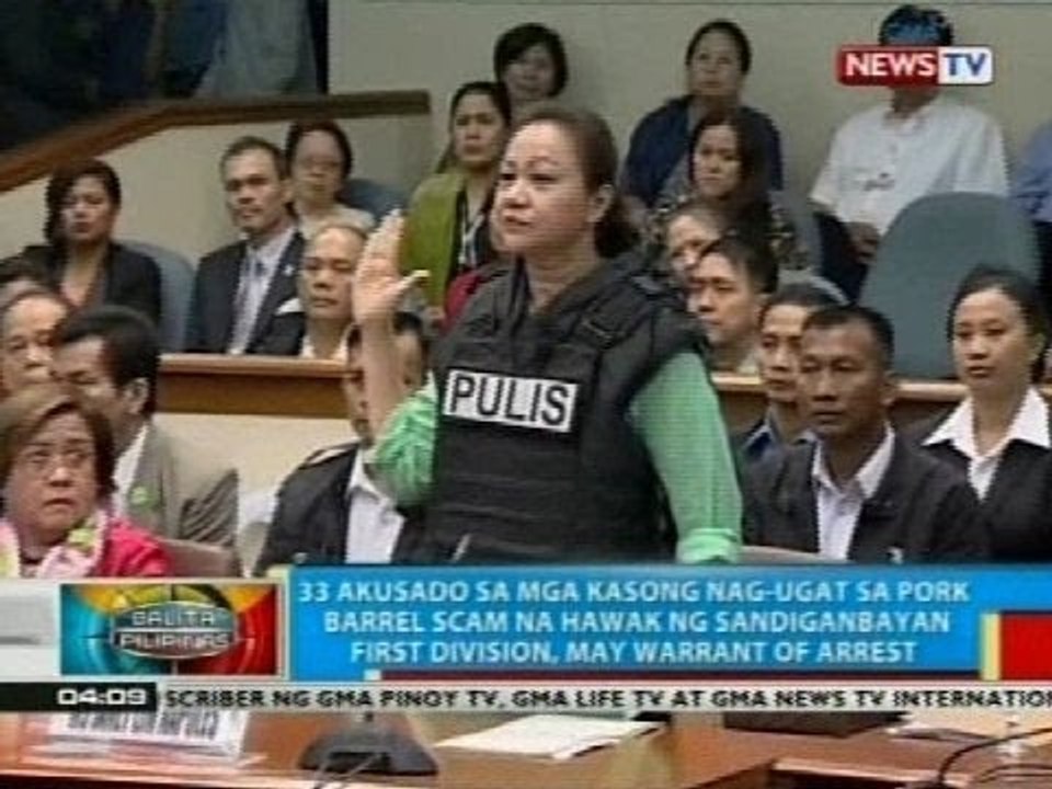 33 akusado sa mga kasong nag-ugat sa PDAF scam na hawak ng Sandiganbayan, may warrant of arrest