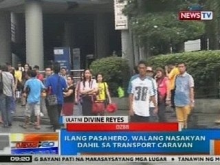 NTG: Ilang pasahero sa QC, walang nasakyan dahil sa transport caravan