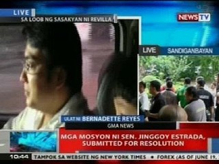 NTVL: Sen. Revilla, nakarating na sa Sandiganbayan