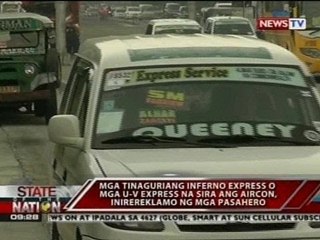 SONA: Mga UV Express na sira ang aircon, inirereklamo ng mga pasahero