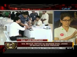 Panayam kay Rep. Lani Mercado-Revilla: Sen. Revilla, inatake ng migraine