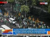 NTG: Transport groups, nag-caravan ngayong unang araw ng pagpapatupad ng mas mataas na multa