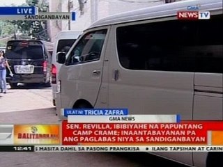 BT: Sen. Revilla, ibibiyahe na papuntang Camp Crame