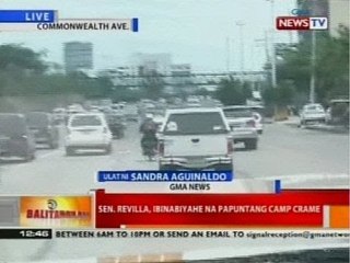 BT: Sen. Revilla, nakasakay na ng AUV at ibinabiyahe na papuntang Camp Crame