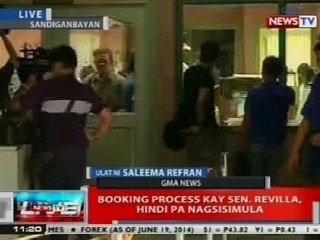 NTVL: Booking process kay Sen. Bong Revilla, hindi pa nagsisimula