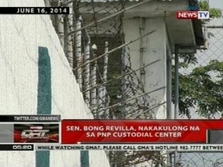 QRT: Sen. Bong Revilla, nakakulong na sa PNP custodial center