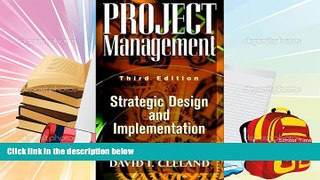 Download Project Management: Strategic Design and Implementations Pre Order