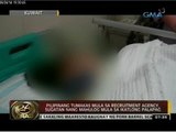 Pilipinang tumakas mula sa recruitment agency, sugatan nang mahulog mula sa ikatlong palapag