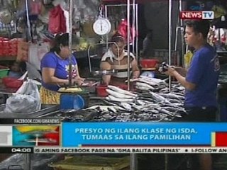 BP: Presyo ng ilang klase ng isda, tumaas sa ilang pamilihan