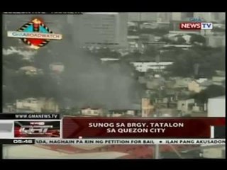 QRT: Sunog sa Brgy. Tatalon sa Quezon City
