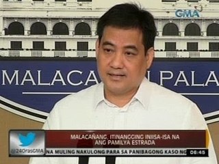24 Oras: Malacañang, itinangging iniisa-isa na ang pamilya estrada