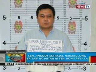 Sen. Jinggoy Estrada, nakakulong sa tabi ng piitan ni Sen. Bong Revilla