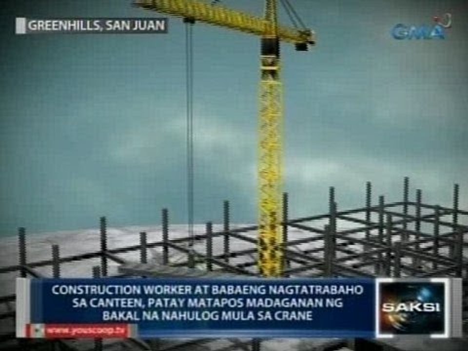 Saksi: 2 patay matapos madaganan ng bakal na nahulog mula sa crane