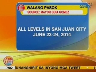 UB: Klase sa San Juan City ngayon at bukas, suspendido dahil sa Wattah-Wattah Festival