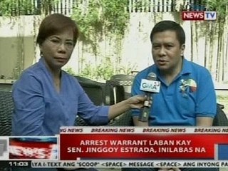NTVL: Jinggoy, didiretso sa Camp Crame sakaling ilabas ang arrest warrant laban sa kanya