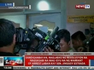 Tải video: NTVL: Sandiganbayan, naglabas ng warrant of arrest vs. Jinggoy