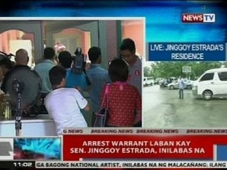NTVL: Arrest warrant vs. Jinggoy, inilabas na