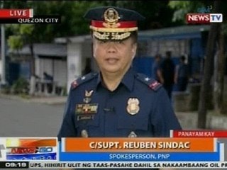 NTG: Panayam kay C/Supt. Reuben Sindac, PNP spokesperson