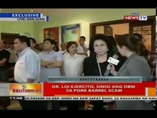 BT: Dr. Loi Ejercito, sinisi ang DBM sa pork barrel scam