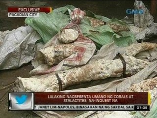24Oras: Lalaking nagbebenta umano ng corals at stalactites, na-inquest na