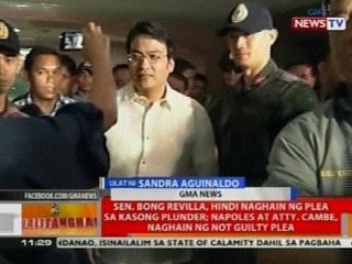 BT: Sen. Bong Revilla, hindi naghain ng plea sa kasong plunder