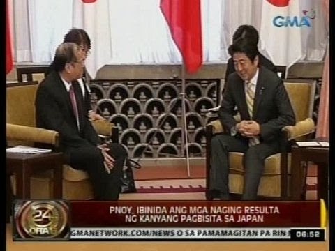 24 Oras: PNoy, ibinida ang mga naging resulta ng kanyang pagbisita sa Japan