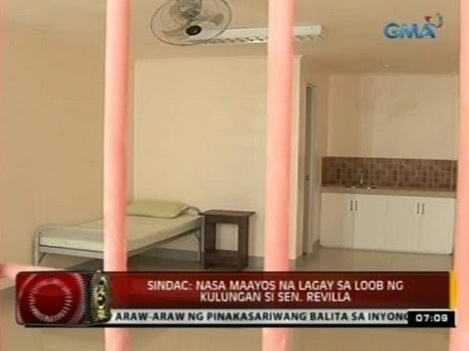 24 Oras: Nasa maayos na lagay sa loob ng kulungan si Sen. Revilla