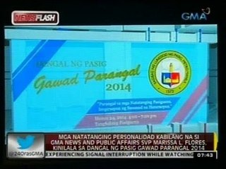 Ilang natatanging Kapuso personalities, kinilala sa dangal ng pasig Gawad Parangal 2014