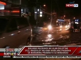 Video herunterladen: SONA: Malakas na buhos ng ulan dulot ng ITCZ, nagdulot ng kabi-kabilang pagbaha sa Mindanao