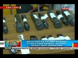 Matataas na kalibre ng baril at mga pampasabog, nasabat sa buy-bust operation sa Cebu