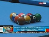 Pinoy billiards player na si Elmer Haya, pasok sa semifinals ng 2014 World 9-ball championships