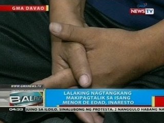BP: Lalaking nagtangkang makipagtalik sa isang menor de edad, inaresto sa Davao City