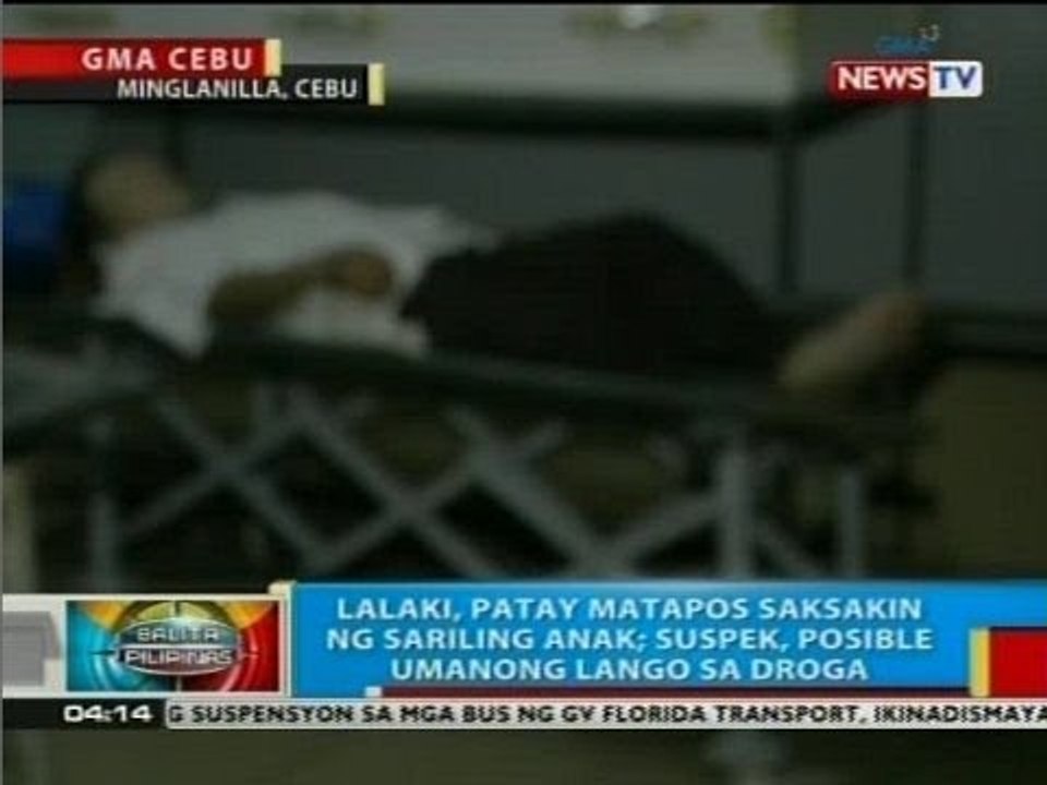 BP: Lalaki sa Minglanilla, Cebu, patay matapos saksakin ng sariling anak