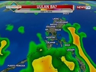 QRT: GMA weather update as of 5:52pm (June 30, 2014)