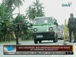 24 Oras: Mga checkpoint, mas hinigpitan kasunod ng banta ng terorismo sa Davao City
