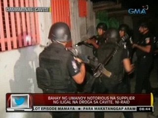 24 Oras: Bahay ng umano'y notorious na  supplier ng iligal na droga sa Cavite, ni-raid