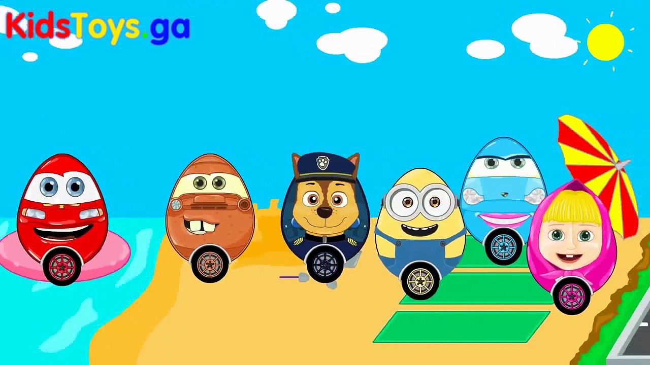 Kids Toys 2K17 -  Surprise Eggs Truck - Learn Numbers 1-5 Cars Lightning McQueen Paw Patrol