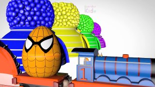 kids tv - Colors for Children to Learn with Thomas Train Vehicles 3D - Colours for Kids - Learning V